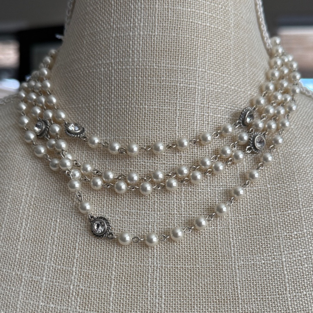 VSA MAGDALENA – 6MM PEARL BEADED NECKLACE - NWT